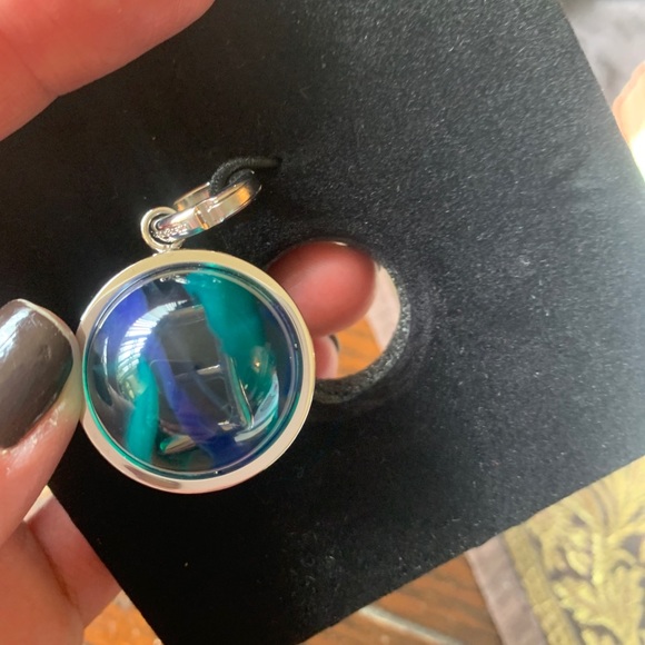 🔥SALE🔥Authentic BURBERRY Silver M crystal ball KEY/Charm/pendant - Picture 4 of 13